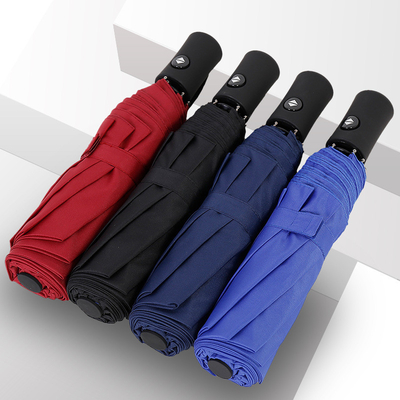 Summer Three-folding Umbrella Fully Automatic Folding Auto Umbrella with 8k 21inch