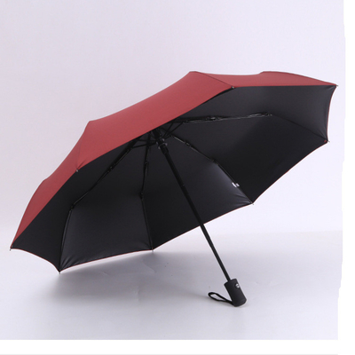 Summer Three-folding Umbrella Fully Automatic Folding Auto Umbrella with 8k 21inch