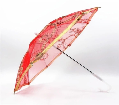 Advertising Mini Pocket Umbrella with Straight Pattern and Plastic J Handle Design