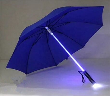 23inch 8K LED Light Up Umbrella with 105cm Open Diameter and Quick-Drying Pongee Fabric