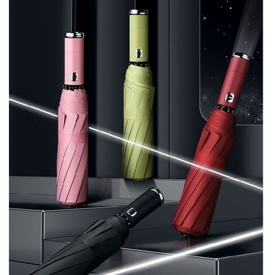 Travel in Luxury Windproof Folding Automatic Open Close Customized Color Led Umbrella