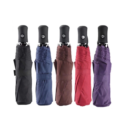 Custom Logo Three-folding Fully-automatic Umbrella for Promotion BSCI Certified