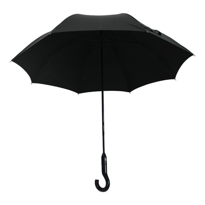 Crutch Walking Stick Handle Windproof Automatic Straight Umbrella with One-Click Open