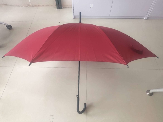 Pongee Panel Customized Advertising Auto Open Rain Straight Umbrella with Logo Printing