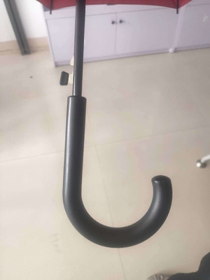 Pongee Panel Customized Advertising Auto Open Rain Straight Umbrella with Logo Printing