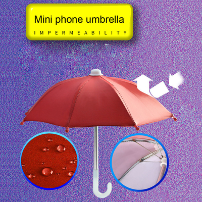 Manual Open Outdoor Bike Toy Umbrella Art Deco Polyester Fabric Mobile Phone Sunblock Rain Umbrella