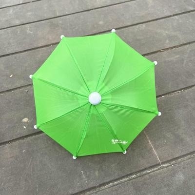 Customized Logo Straight Umbrella for Motorcycle Decoration and Mini Mobile Phone Sunshade
