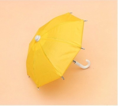 Customized Logo Straight Umbrella for Motorcycle Decoration and Mini Mobile Phone Sunshade