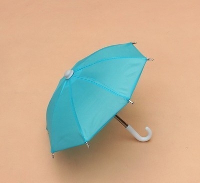 Customized Logo Straight Umbrella for Motorcycle Decoration and Mini Mobile Phone Sunshade