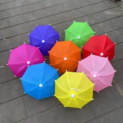 Customized Logo Straight Umbrella for Motorcycle Decoration and Mini Mobile Phone Sunshade