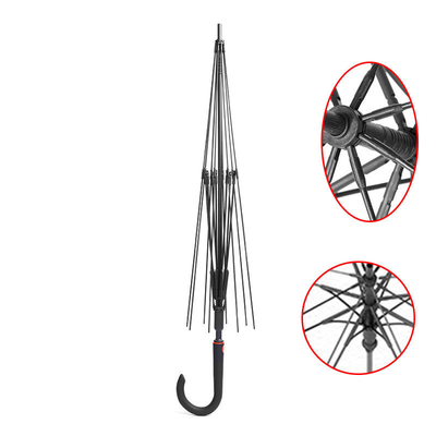 Minimalist Design All in 1 8 Bone Umbrella Frame with Glass Fiber Straight Elbow Belt