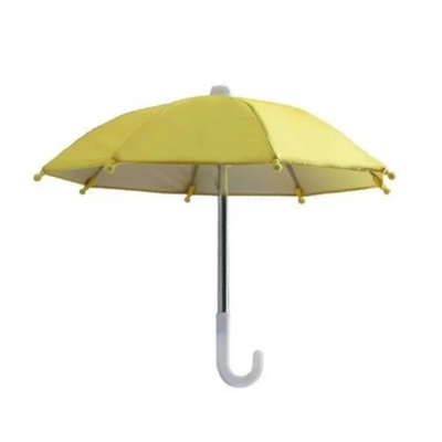 Straight Umbrella Sturdy Frame Manual Open Custom Display Toy Mini Umbrella for Phone