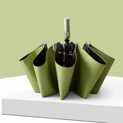 Three-folding Umbrella with Crystal Handle The Ultimate Sun and Rain Protection Gear