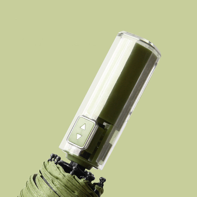 Transparency Crystal Mechanical Handle Umbrella 105cm Open Diameter Automatic Open Style