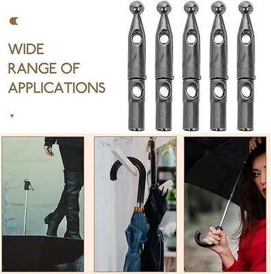 Folding Umbrella Cover Parts 12 Pcs Metal Umbrella Bone Cover Gum Components for Adults