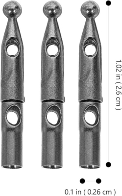 Folding Umbrella Cover Parts 12 Pcs Metal Umbrella Bone Cover Gum Components for Adults