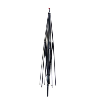 Minimalist Design Customized 8k Black Coated Metal Fiberglass Frame Umbrella for BSCI