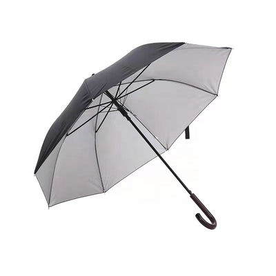 Minimalist Design Customized 8k Black Coated Metal Fiberglass Frame Umbrella for BSCI
