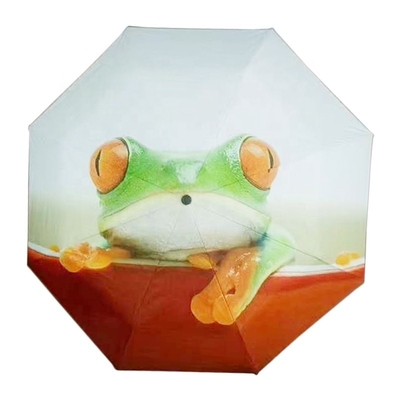 Customized Print Logo DIY Umbrella with Black Steel Shaft and 190T Pongee Fabric