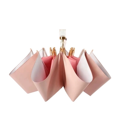 Metal Shaft Frame Custom Gradient Shade Umbrella Popular for Women All in 1 Function