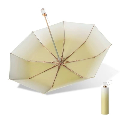 Metal Shaft Frame Custom Gradient Shade Umbrella Popular for Women All in 1 Function