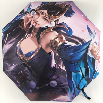 Customize Your Own DIY Printed Umbrella No Minimum Orders Rubber Coated Handle Included
