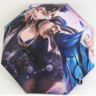 Customize Your Own DIY Printed Umbrella No Minimum Orders Rubber Coated Handle Included