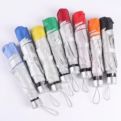 Silver Coating Panel Material Umbrella for Custom Logo Print Folding Market in Made