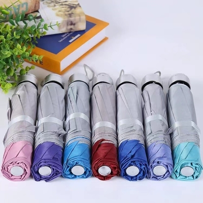 Silver Coating Panel Material Umbrella for Custom Logo Print Folding Market in Made