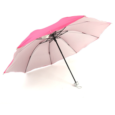 Silver Coating Panel Material Umbrella for Custom Logo Print Folding Market in Made
