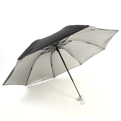Silver Coating Panel Material Umbrella for Custom Logo Print Folding Market in Made