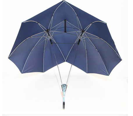 Steel Shaft Advertising Umbrella for Custom Twin Couple Tandem Lovers' Gift