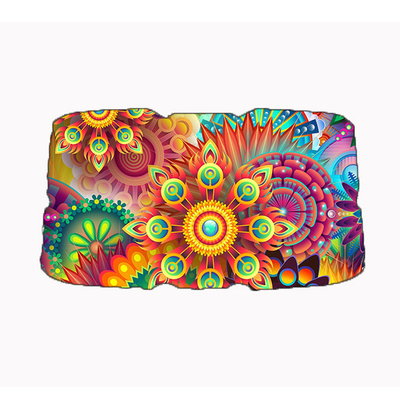 Plastic Handle Car Sunshade Side Window Umbrella with UV Protection and One-Piece Printing