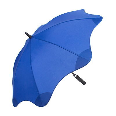 creative 8 ribs round corner wind resistant safety tips straight umbrella with logo print