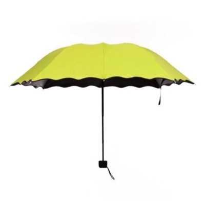 Minimalist Design Style Magic UV Folding Sun Rain Windproof Flowering Umbrella