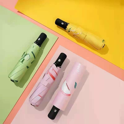 Colorful Summer Style Auto Umbrella with Design Fruit Pattern Printing and UV Protection