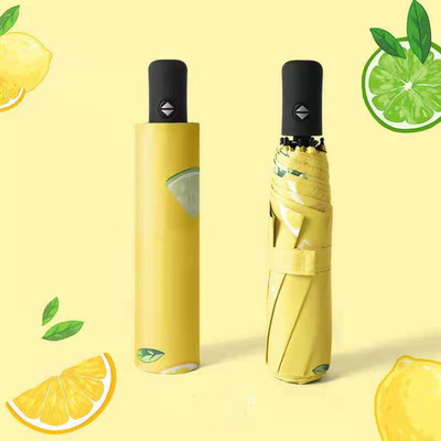 Colorful Summer Style Auto Umbrella with Design Fruit Pattern Printing and UV Protection