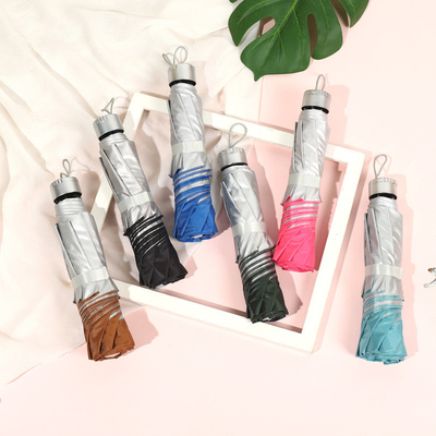 Minimalist Design 3 Folding Sun Protection Umbrella with Windproof Open Diameter 94cm