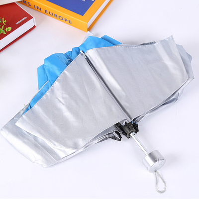 Minimalist Design 3 Folding Sun Protection Umbrella with Windproof Open Diameter 94cm