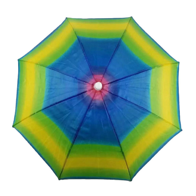 Adults' Mini Umbrella Hat with Steel Rib Material and Customized Print Logo