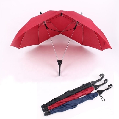 Custom Logo Print Twins Lover Couple Umbrella with Long Handle and Unique Design