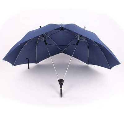Custom Logo Print Twins Lover Couple Umbrella with Long Handle and Unique Design