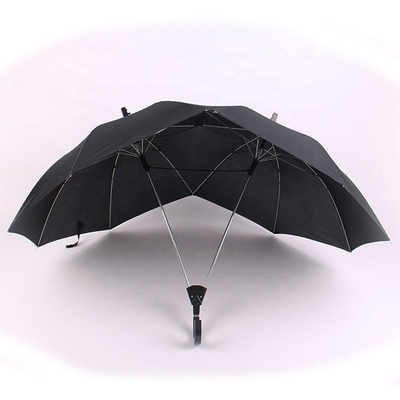Custom Logo Print Twins Lover Couple Umbrella with Long Handle and Unique Design