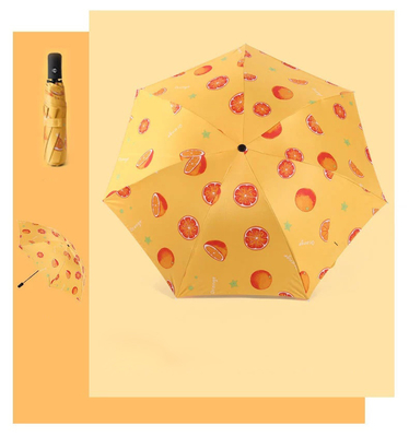 Polyester Three-folding Umbrella Custom Logo for Promotions and OEM One-Stop Purchasing