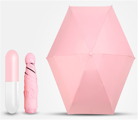 19inch 6K 190T Pongee Mini Pocket Capsule Umbrella Perfect for Advertising or Gifting