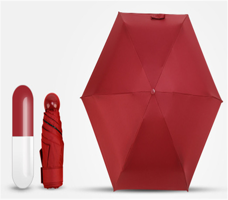 19inch 6K 190T Pongee Mini Pocket Capsule Umbrella Perfect for Advertising or Gifting