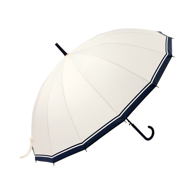 16k Straight Golf Umbrella Japanese and Korean Style in Black and White for Minimalist Design