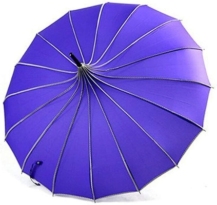 Wedding Celebration Umbrella in Vintage Style with Long Hook Handle and Open Design