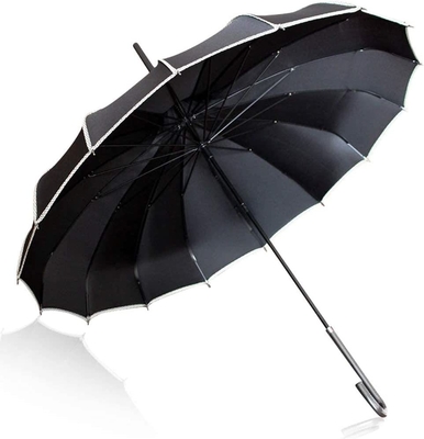 Wedding Celebration Umbrella in Vintage Style with Long Hook Handle and Open Design