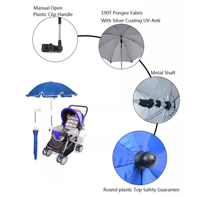 Kids Children Pram Shade Holder Manual for Custom Strollers Adjustable Baby Stroller